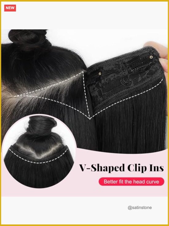 Synthetic Wavy Layered Clip-in Hair Extensions, 20 inch, Tangle Free main image 6